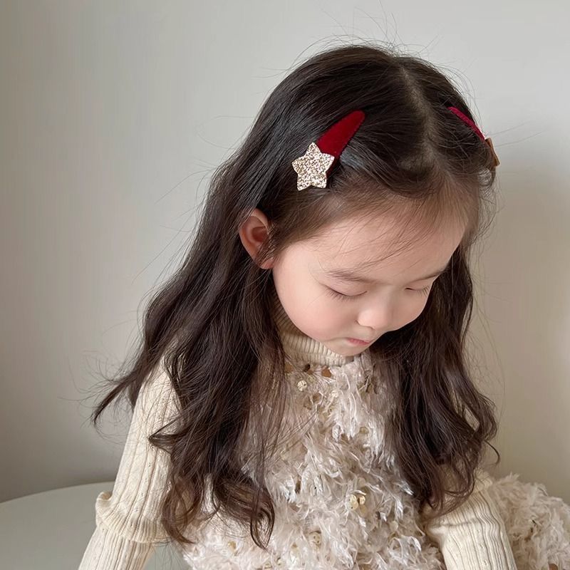 Hair Care Baby - 1 Pair Korean Style Glitter Star