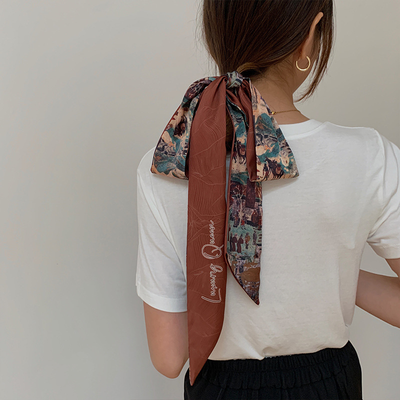 Hair Care Luxury Brands - Luxury Hair Scarf Women Silk Long
