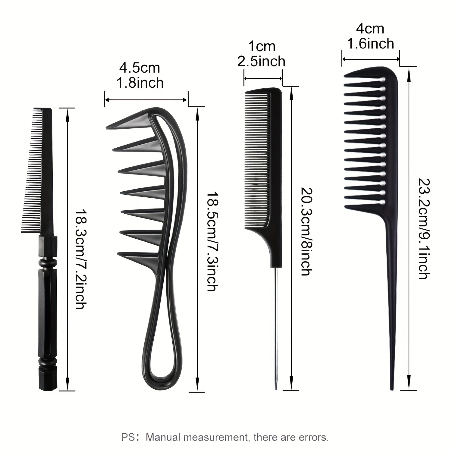 4-piece multifunctional comb,  - Hair Care Barber Daily ulasan dan harga
