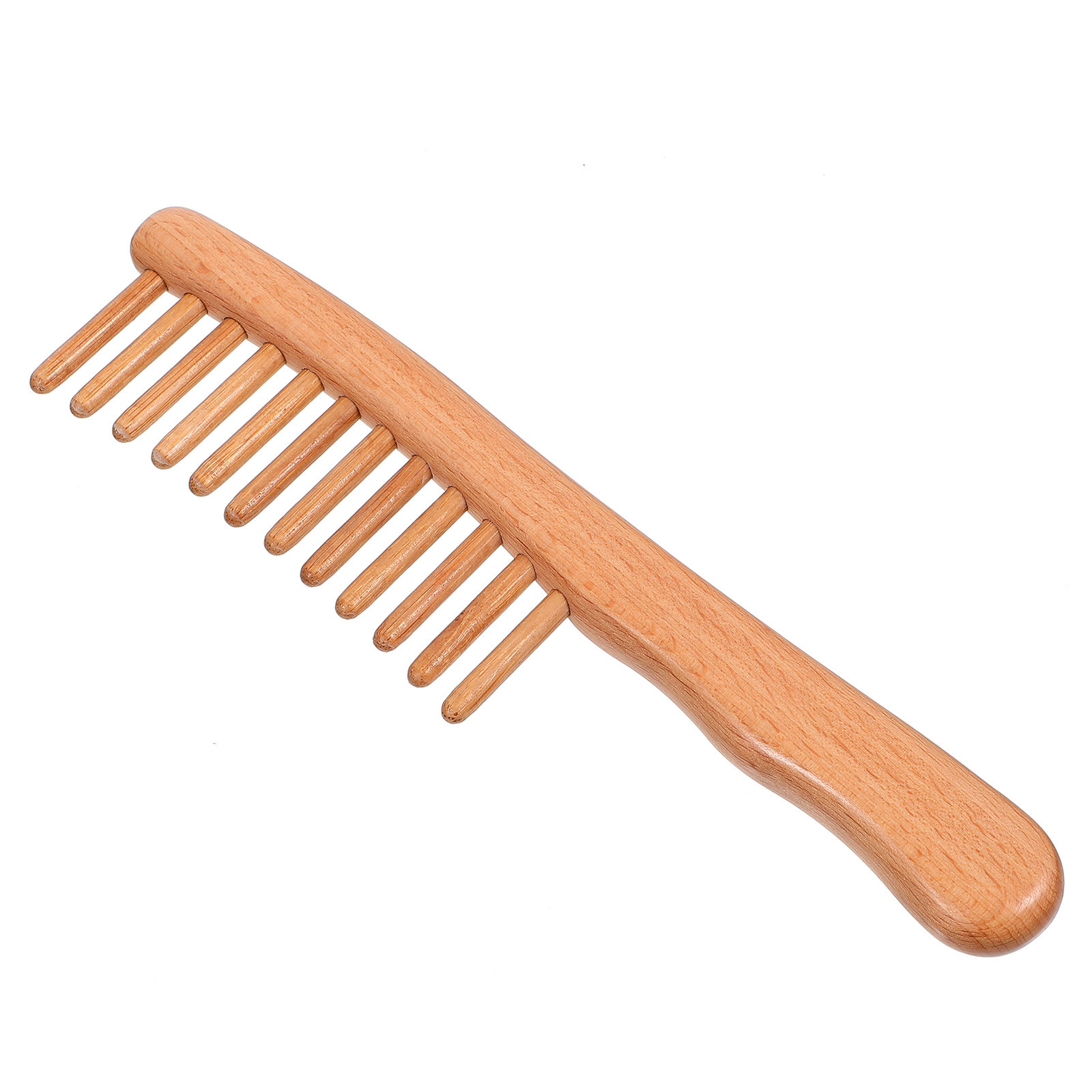 1Pcs Polished Natural Wood Mas - Hair Care Natural ulasan dan harga