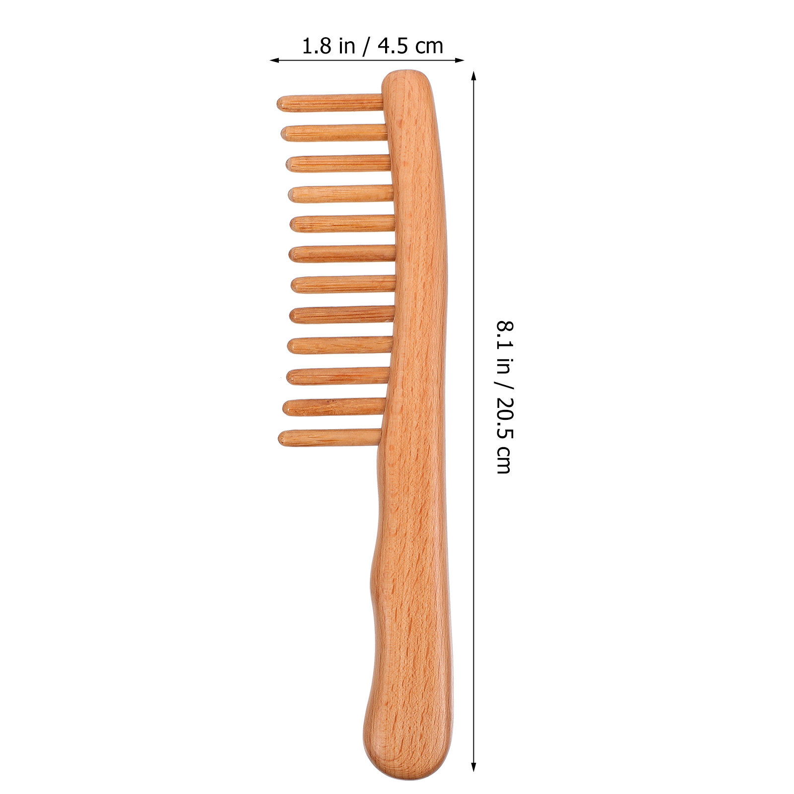 1Pcs Polished Natural Wood Mas - Hair Care Natural ulasan dan harga
