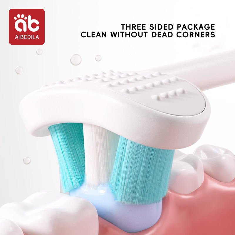 3D Stereo Three-Sided Toothbru - Hair Care Baby ulasan dan harga