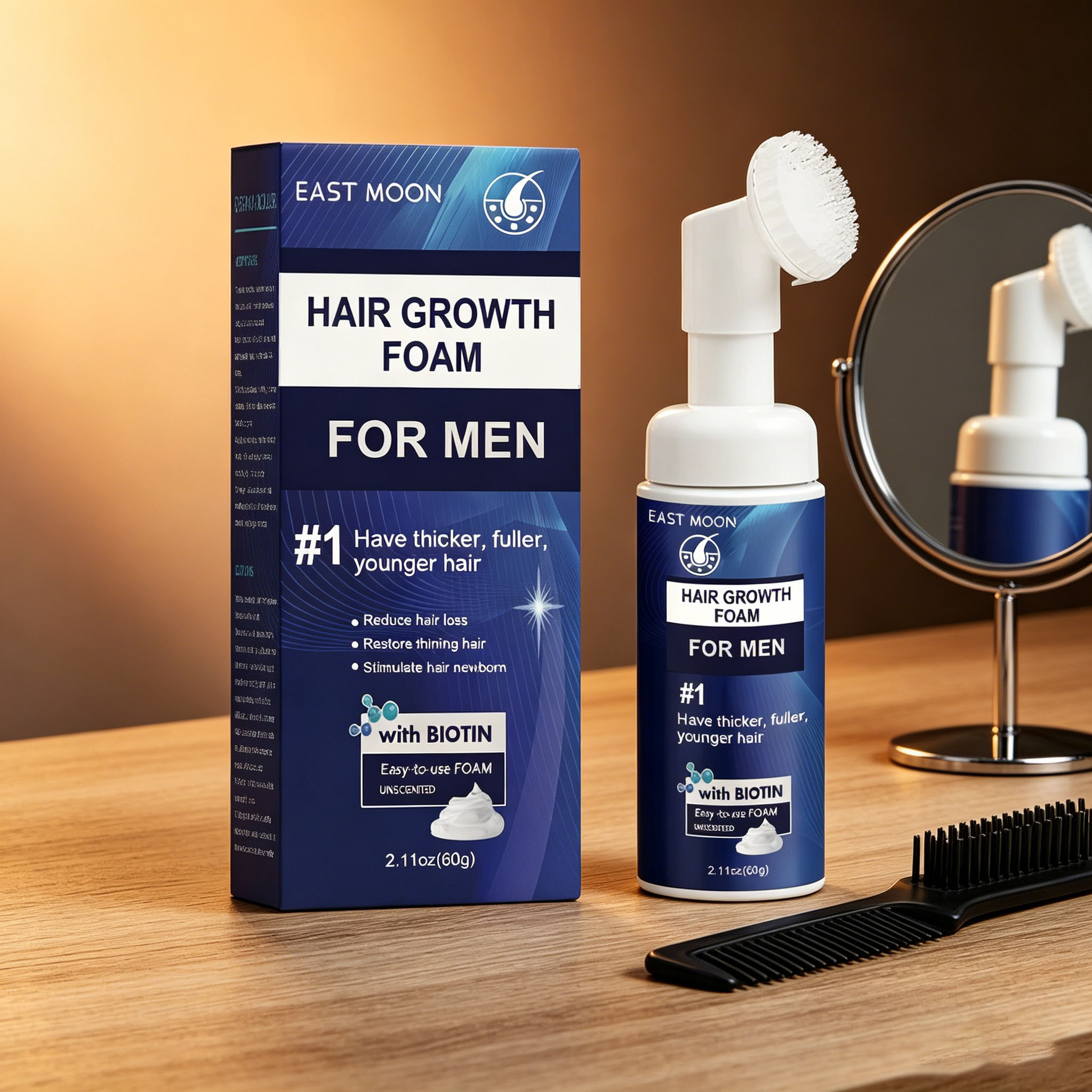 Hair Growth Foam Silicone Brus - Hair Care Natural ulasan dan harga