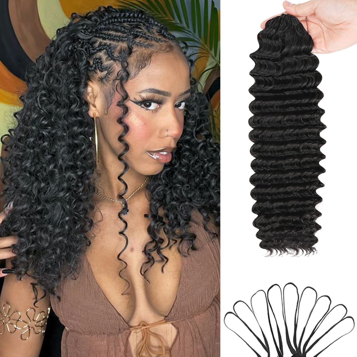 Deep Wave Feather Crochet Huma - Hair Care Color ulasan dan harga