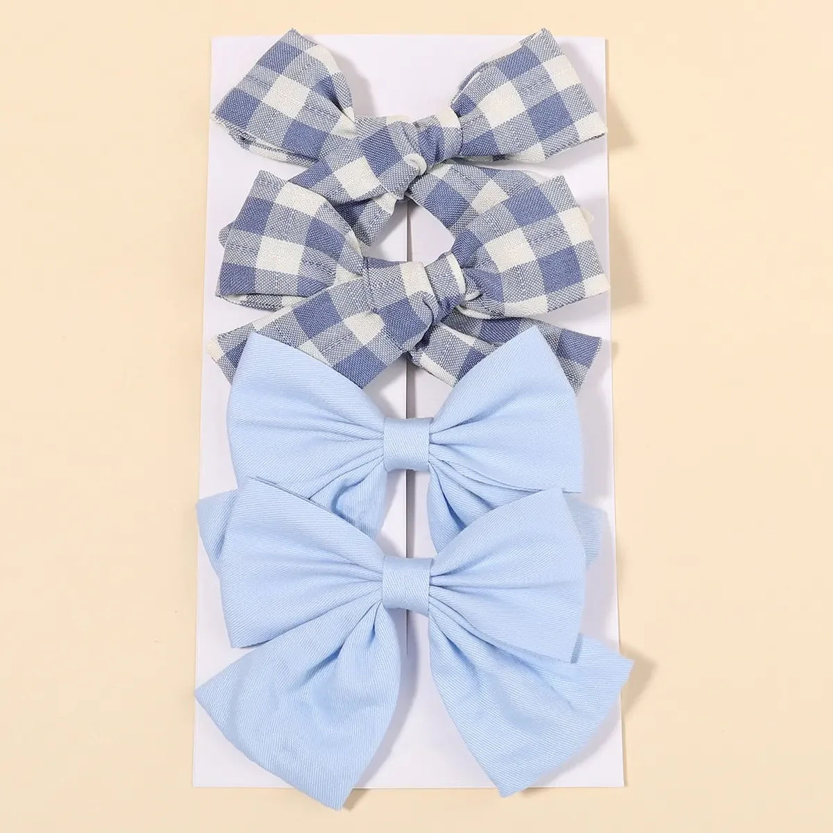 4Pcs/Set Cute Plaid Bow Hair C - Hair Care Baby ulasan dan harga