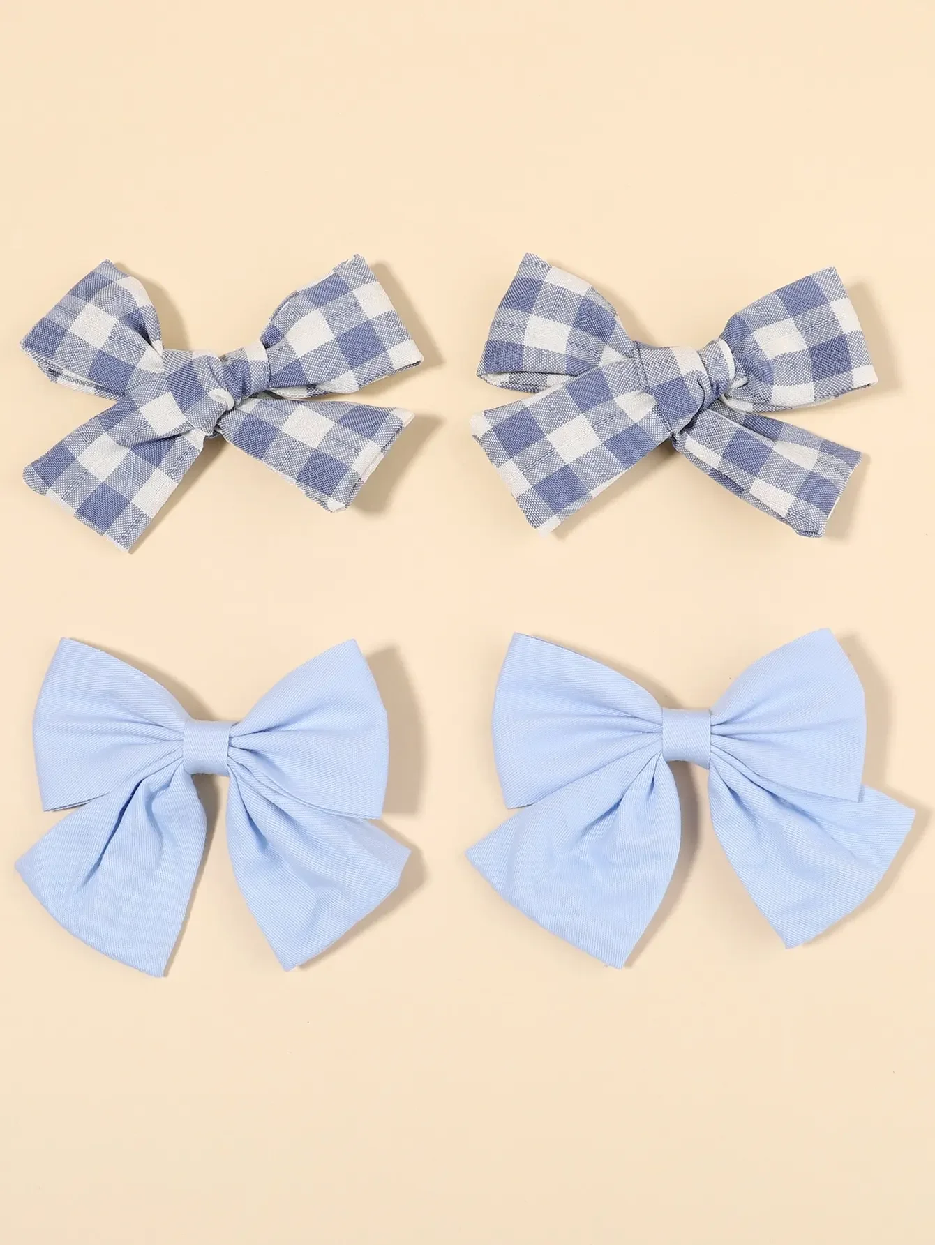 4Pcs/Set Cute Plaid Bow Hair C - Hair Care Baby ulasan dan harga
