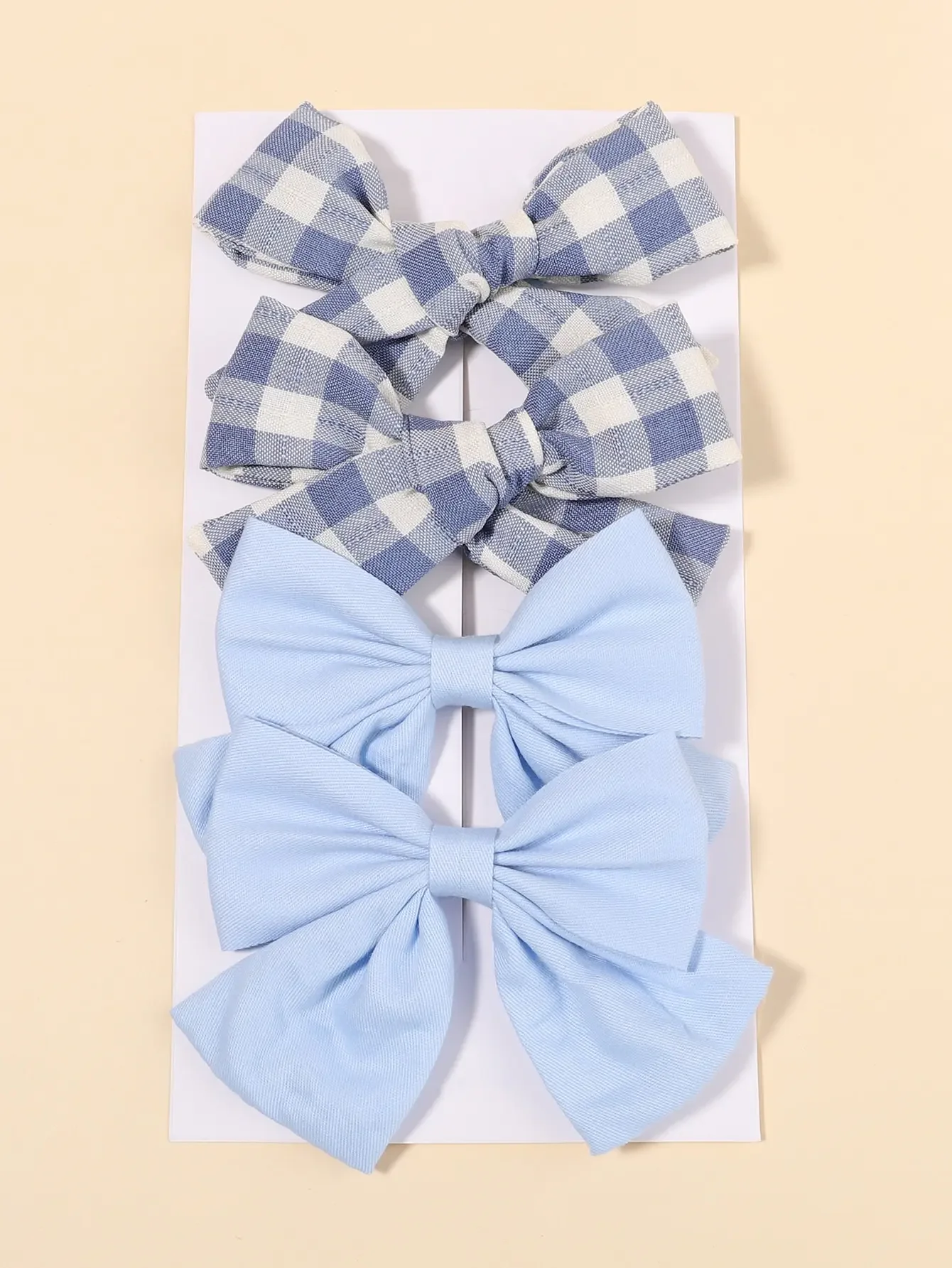 4Pcs/Set Cute Plaid Bow Hair C - Hair Care Baby ulasan dan harga