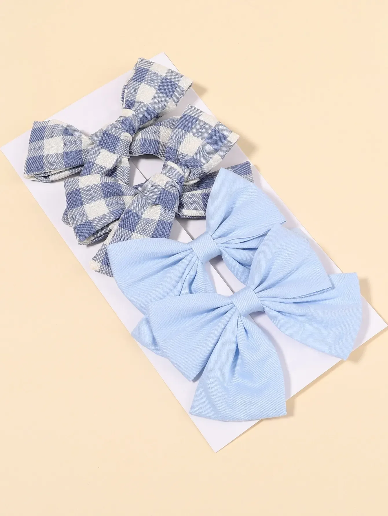 4Pcs/Set Cute Plaid Bow Hair C - Hair Care Baby ulasan dan harga