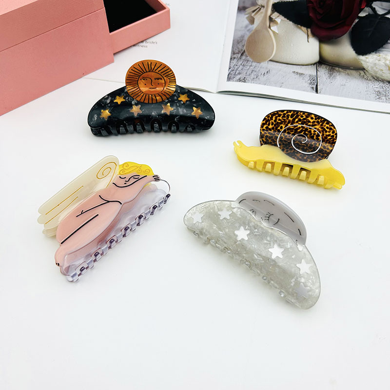 1 Pcs women's Hair claws Flowe - Hair Care Luxury Brands ulasan dan harga