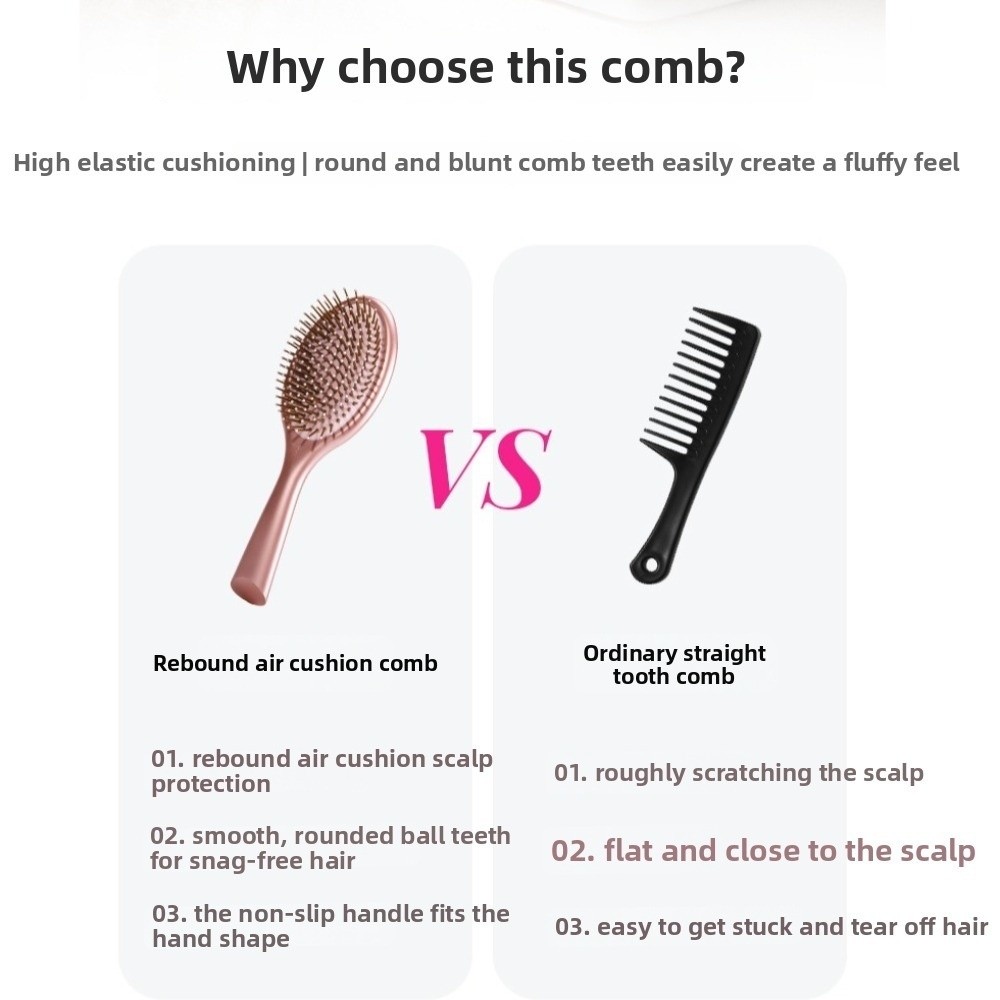 4 Styles Air Cushion Comb Plas - Hair Care Barber Daily ulasan dan harga