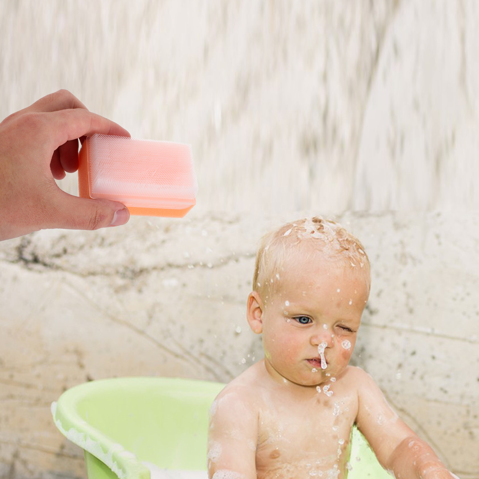 2pcs Baby Wash Brush Sponge Ge - Hair Care Baby ulasan dan harga
