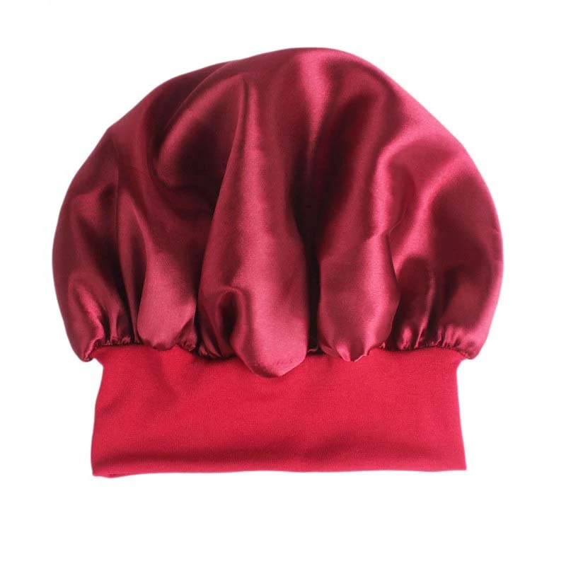 Solid Color Satin Nightcap Wom - Hair Care Color ulasan dan harga
