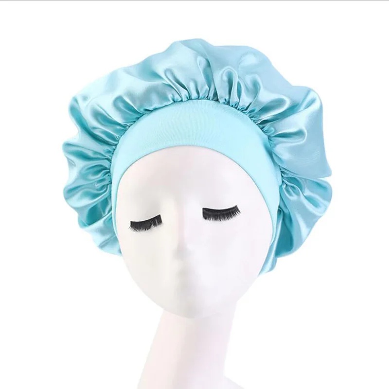 Solid Color Satin Nightcap Wom - Hair Care Color ulasan dan harga