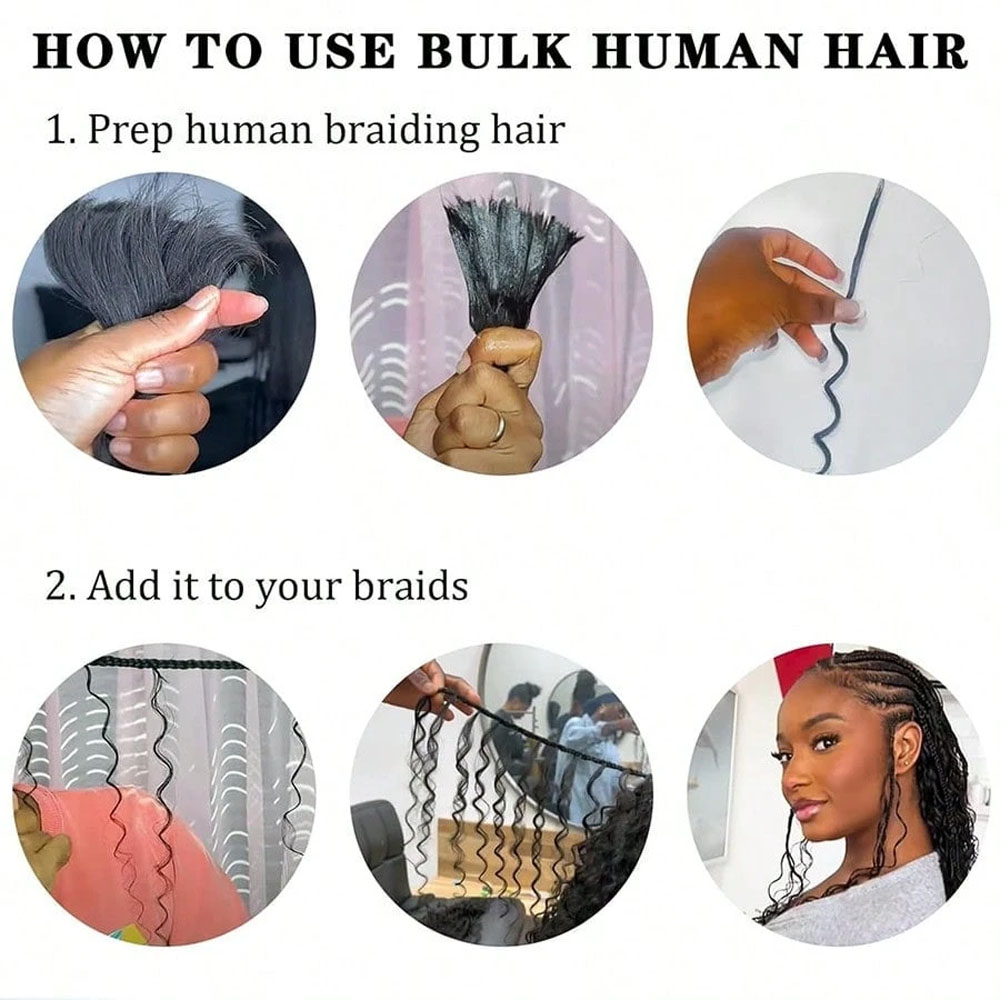 28 Inch Human Braiding Hair Fo - Hair Care Color ulasan dan harga