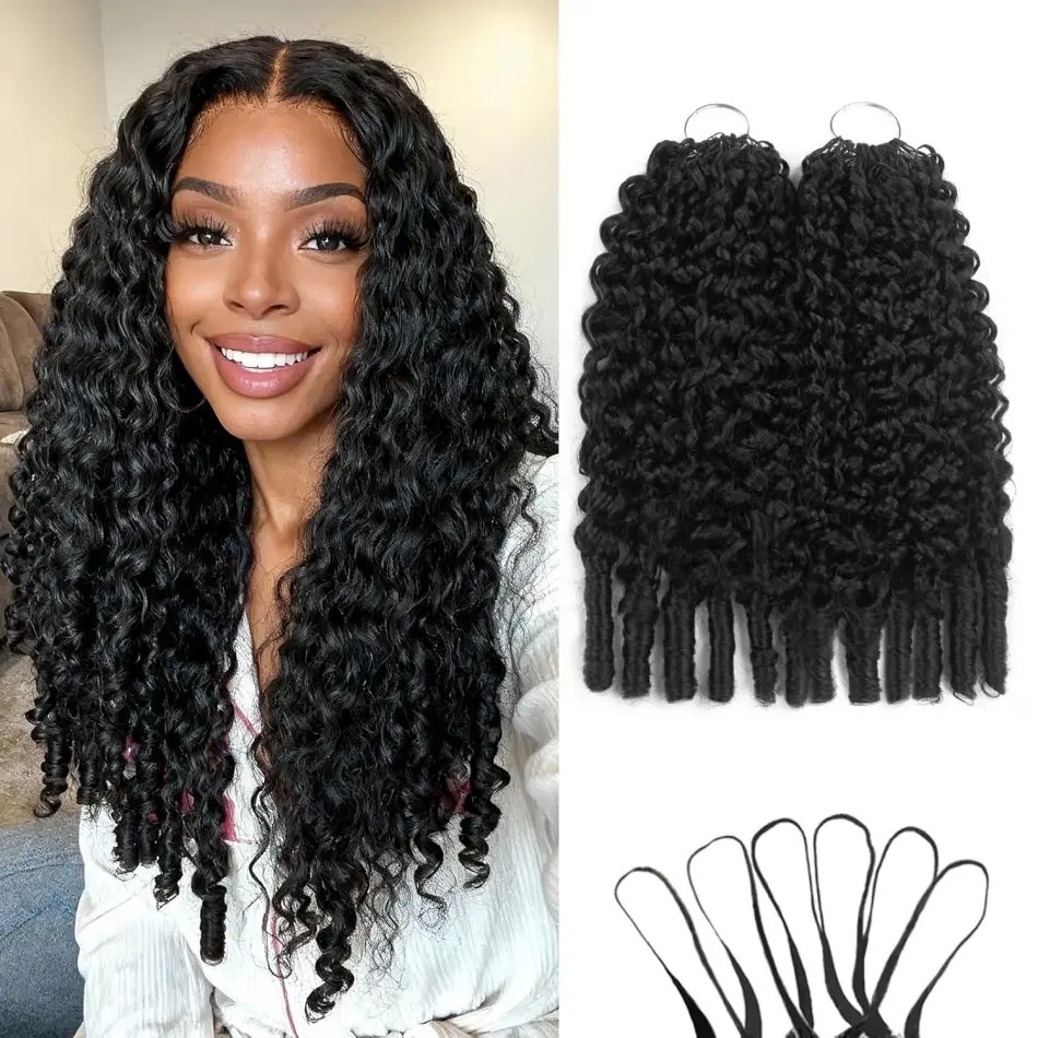 Burmese Curly Crochet Human Ha - Hair Care Color ulasan dan harga