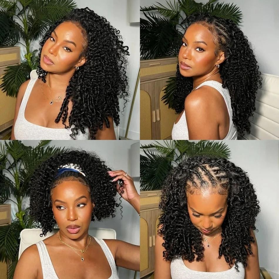 Burmese Curly Crochet Human Ha - Hair Care Color ulasan dan harga