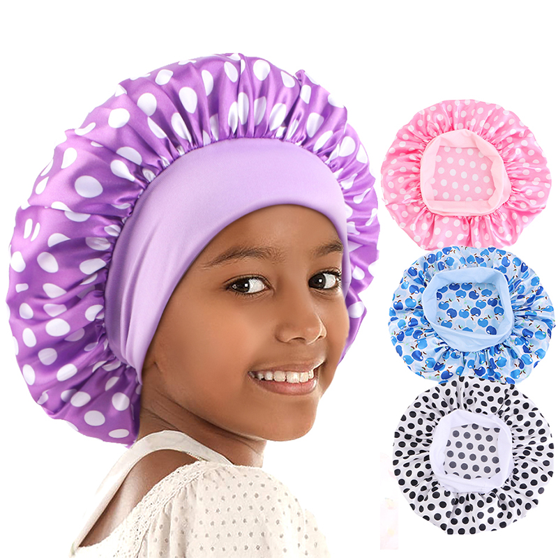Kids Printing Stain Bonnet Nig - Hair Care For 5 Year Old Girl ulasan dan harga